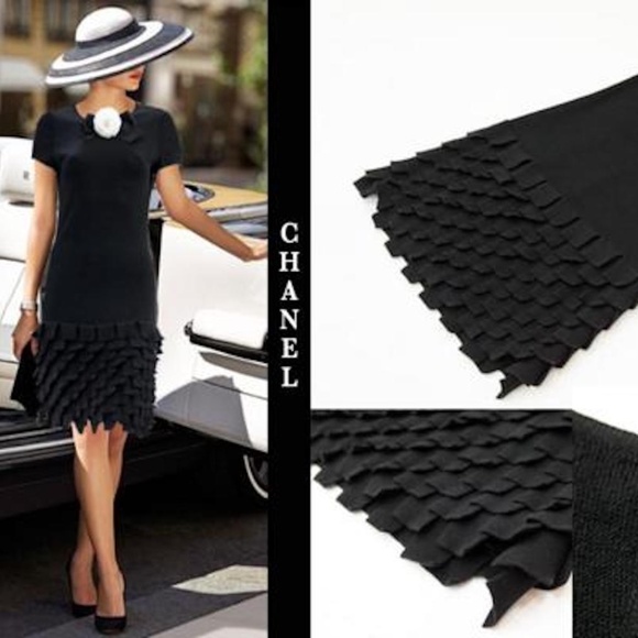 black dress chanel
